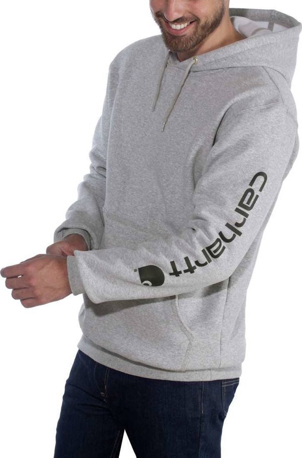 Φούτερ Carhartt Midweight Signature Logo Γκρι