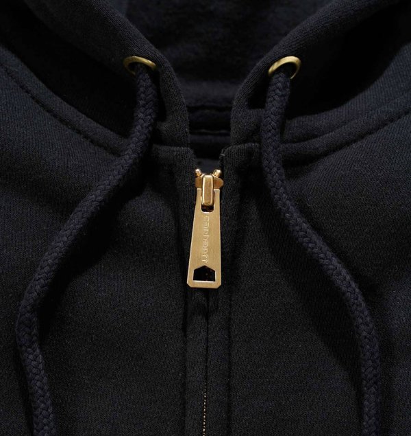 Φούτερ Carhartt Midweight Hooded ZIP Μαύρο
