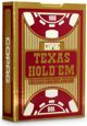 Cartamundi Texas Hold'em 100% plastic jumbo czerwony (220884)