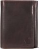 Carhartt Portfel Carhartt Oil Tan Trifold Dark Brown