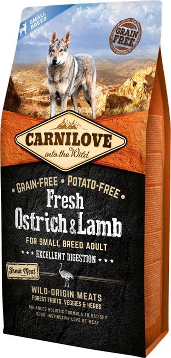 Carnilove Dog Fresh Ostrich & Lamb Adult Small 6kg