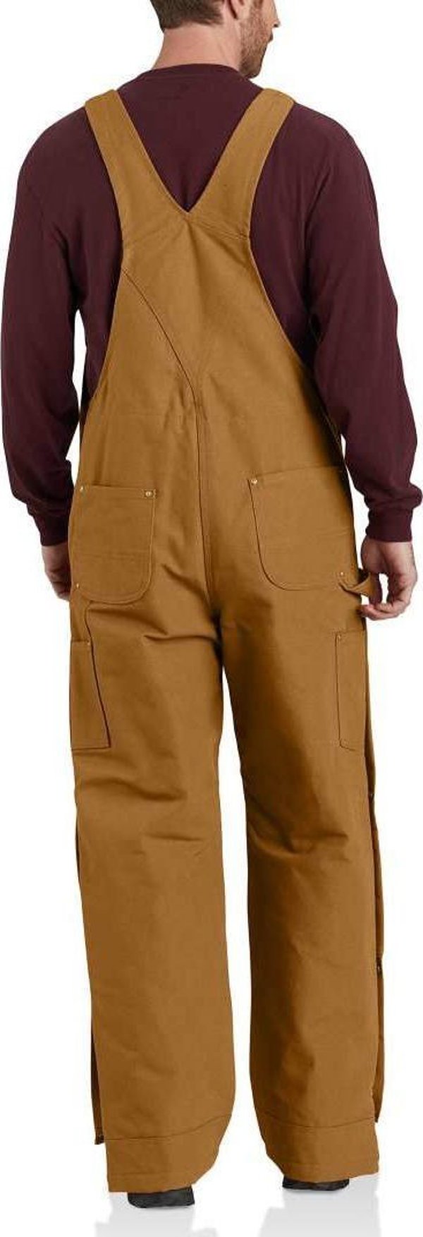 Carhartt Ocieplane Ogrodniczki Carhartt Firm Duck Brown