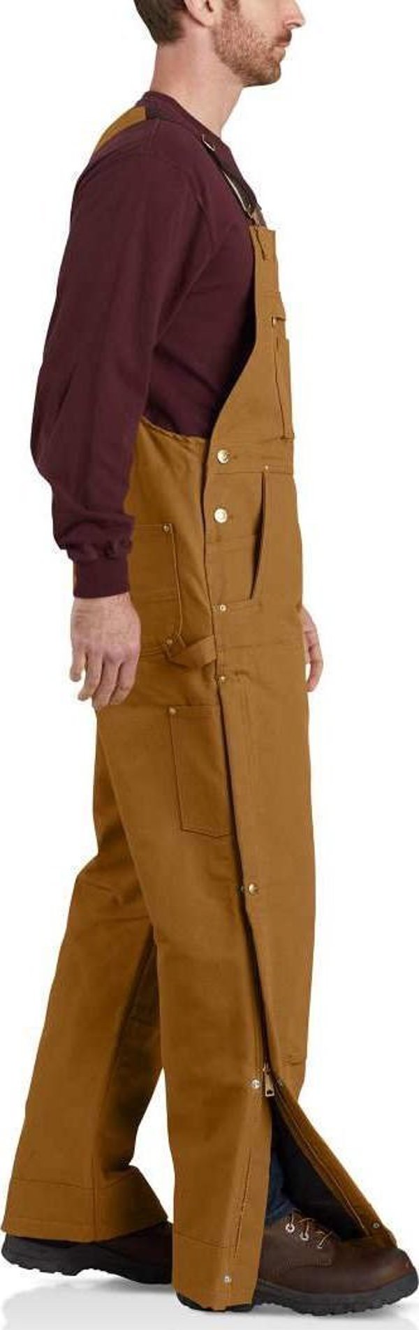Carhartt Ocieplane Ogrodniczki Carhartt Firm Duck Brown