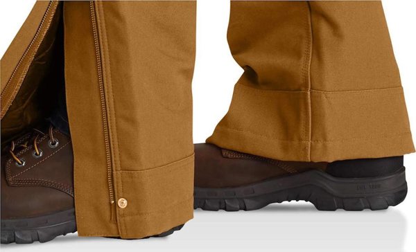 Carhartt Ocieplane Ogrodniczki Carhartt Firm Duck Brown