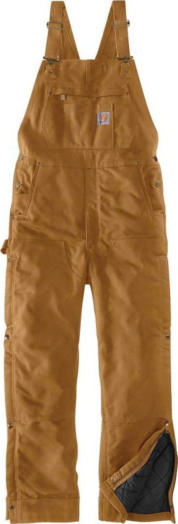 Carhartt Ocieplane Ogrodniczki Carhartt Firm Duck Brown