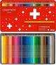 Caran d'Ache Swisscolor Aquarelle Μολύβια Ακουαρέλας, Εξάγωνα, 40 Τεμάχια, Μίξη Χρωμάτων σε Μεταλλικό Κουτί