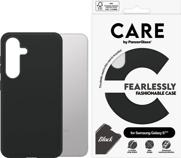 Θήκη CARE Μοντέρνα Μαύρη Samsung Galaxy S25