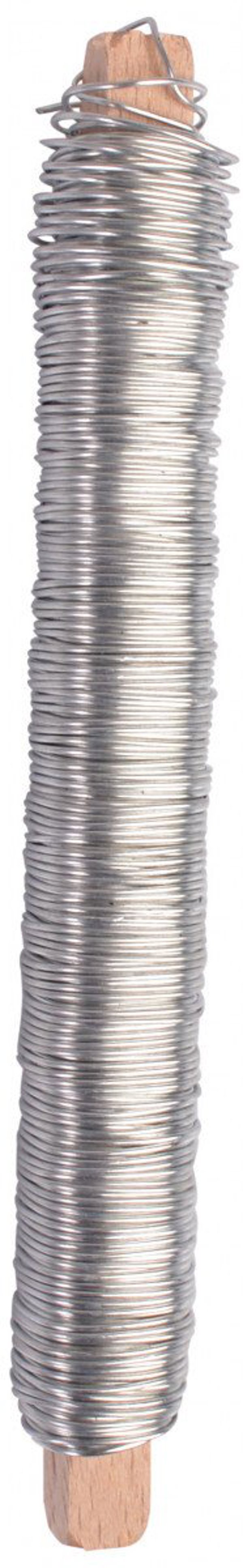Carioca Drut wiązałkowy 0,65mm 100g na drewnianej szpuli, ocynkowany (5700137707678)