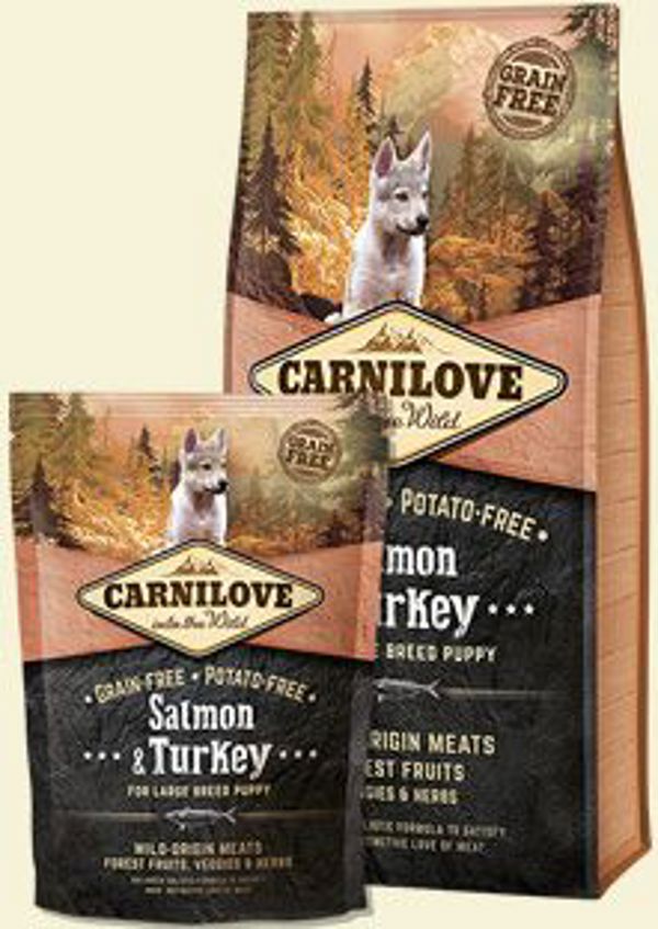 Carnilove Salmon & Turkey For Large Breed Puppy - 12 kg
