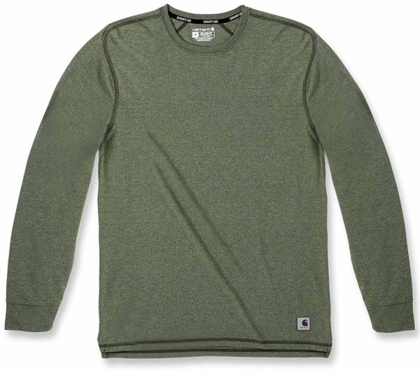 Carhartt Μπλούζα Carhartt LWD Μακρυμάνικη CHIVE HEATHER