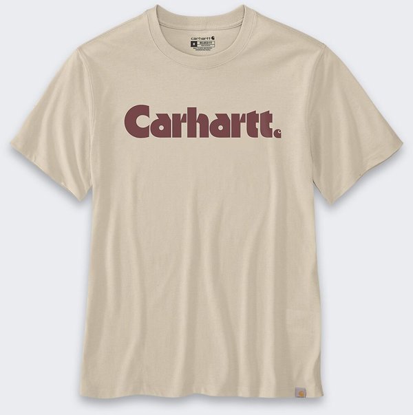 Carhartt Koszulka Carhartt Logo Graphic Oat Milk