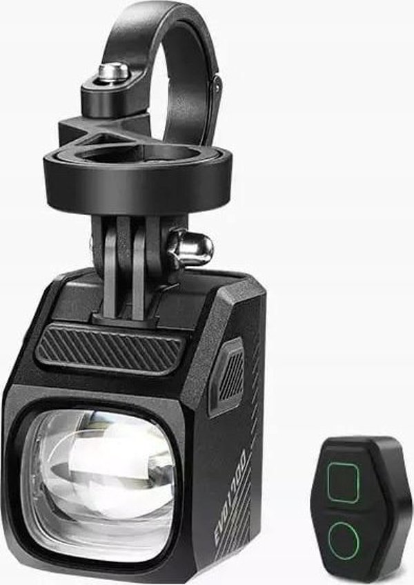 Carruzzo L8R Λάμπα Ποδηλάτου με Οθόνη LCD και Κόρνα 2 σε 1