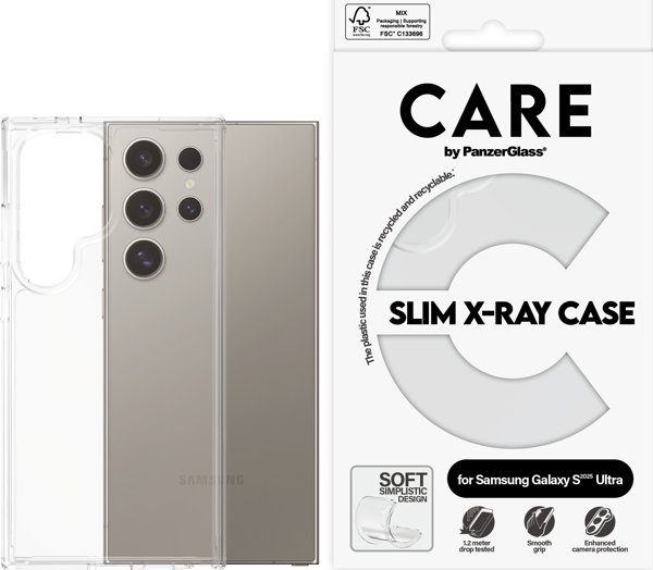 Θήκη CARE Fashionable Διαφανής X-Ray Μαλακή Βασική Galaxy S25 Ultra