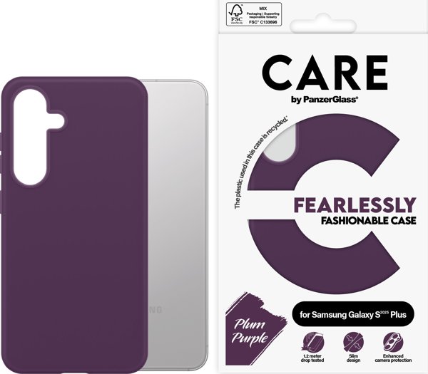 Θήκη CARE Μοντέρνα Δαμασκηνί Μωβ Samsung Galaxy S25 Plus