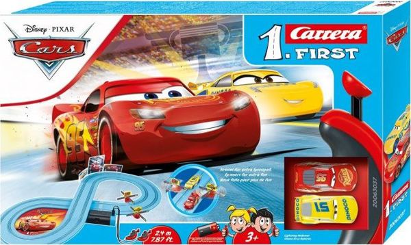 Carrera Πίστα Αυτοκινήτων First Disney Cars Race of Friends, με Lightning McQueen & Dinoco Cruz, 3+ Ετών
