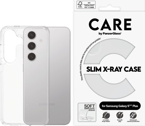 Θήκη CARE Fashionable Διαφανής X-Ray Μαλακή Βασική Galaxy S25 Plus