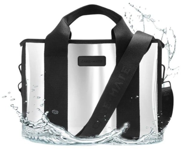 Case-Mate Mini Travel Tote Bag - Αδιάβροτη τσάντα ώμου (Silver Chrome)