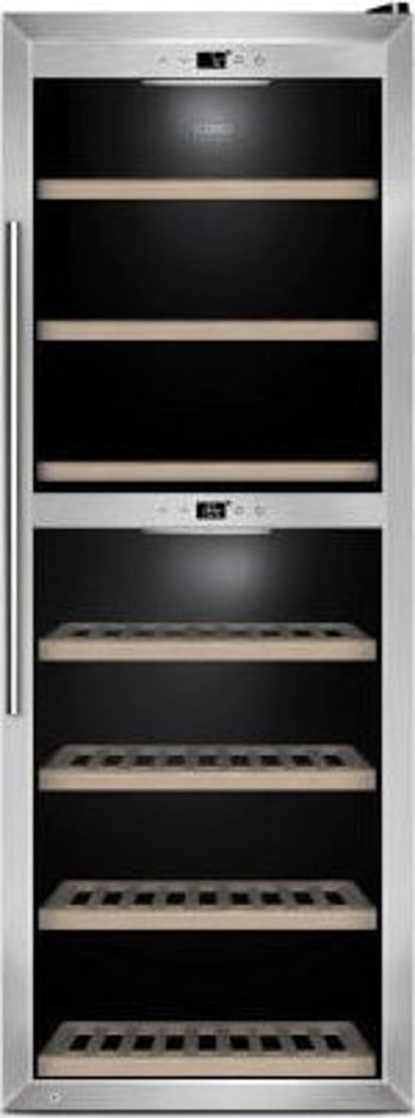 Caso | Wine Cooler | WineComfort 1260 Smart | Energy efficiency class G | Free standing | Bottles capacity 126 | Nerūdijantis plienas/Juodas