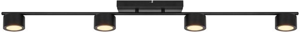 CEILING LED LIGHT LUCA 4X4W 2700K BLACK