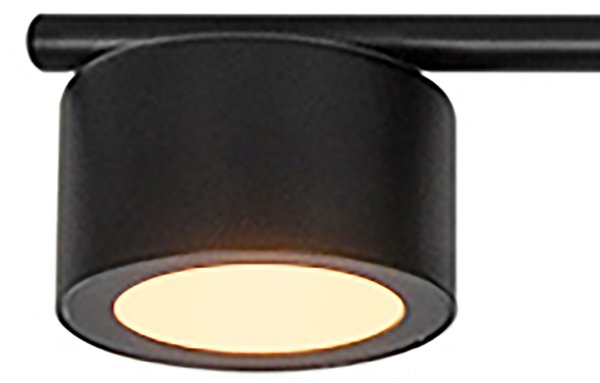 CEILING LED LIGHT LUCA 4X4W 2700K BLACK