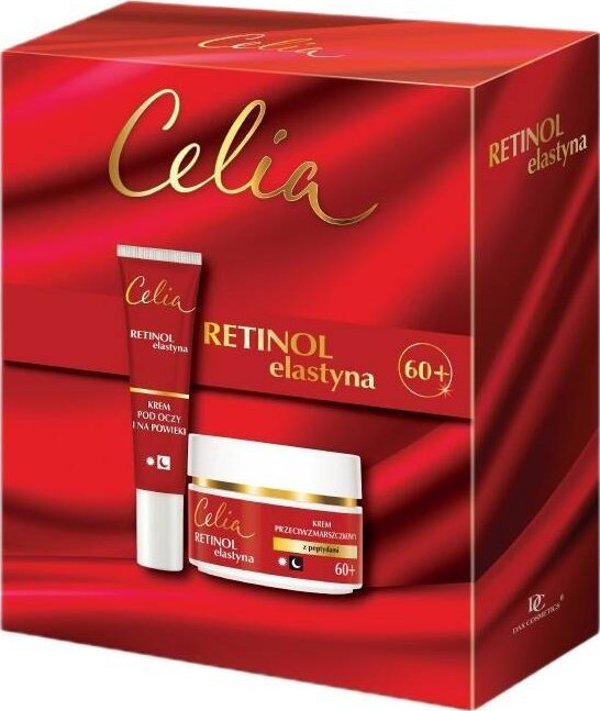 Celia Celia Ρετινόλη Ελαστίνη κρέμα προσώπου 60+ 50ml + κρέμα για τα μάτια και τα βλέφαρα 15ml