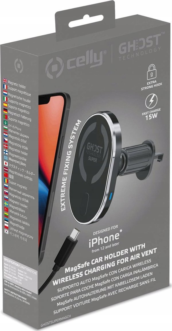 Celly Celly 360 με τεχνολογία MagSafe και ασύρματη φόρτιση 15W (kratka)