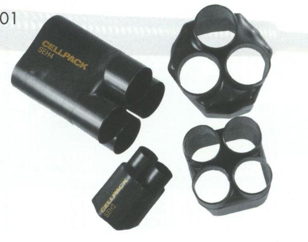 Cellpack Palczatka termokurczliwa 4-palczasta z klejem SEH4 6-35mm - 143556
