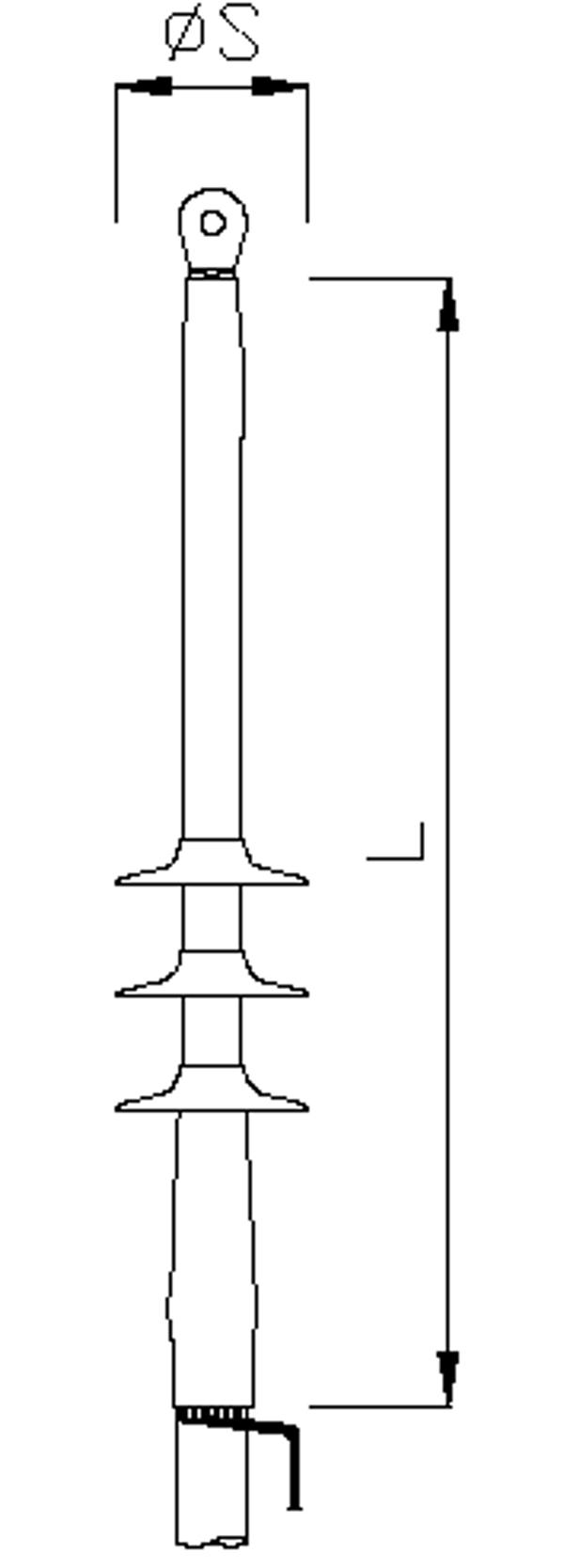 Cellpack κεφαλή αέρος μονόκλωνη CHE-F 24kV 70-24