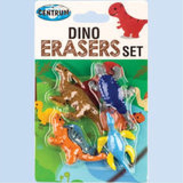 Centrum Γόμες Dino Set 80764 Σετ Γομάκια Σχεδίου Δεινόσαυροι