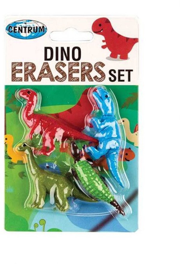 Centrum Γόμες Dino Set 80764 Σετ Γομάκια Σχεδίου Δεινόσαυροι
