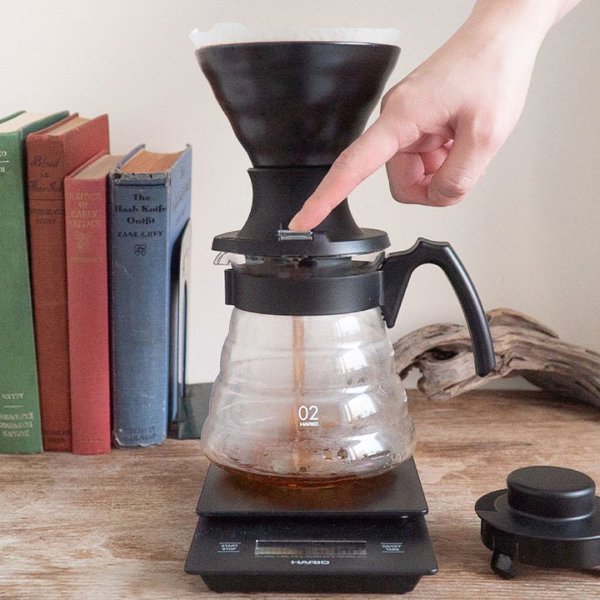 Ceramiczny Drip Hario V60 Switch & Match 02 Matte Black - Czarny mat