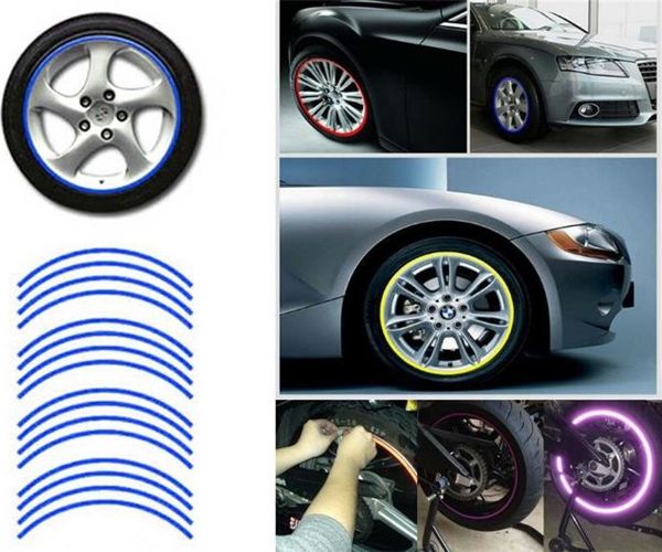 CGAuto AG555A Ανακλαστικά Αυτοκόλλητα Τροχών Μπλε