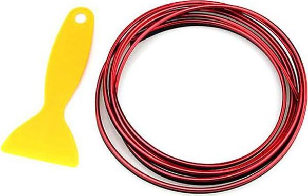 CGAuto AG679 LISTWA DEKORACYJNA DO AUTA 5M CZERWONA  uniwersalny (4332-uniw) - 4332-uniw