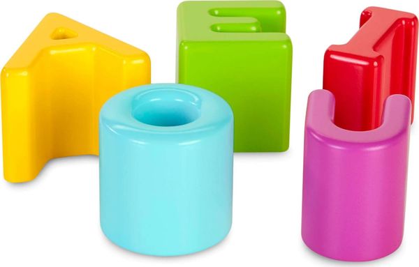 Chicco Διαδραστικό Παιχνίδι Χρωματιστά Φωνήεντα και Σχήματα, Εκπαιδευτικό Παιχνίδι Γλώσσας και Ανάγνωσης για Παιδιά