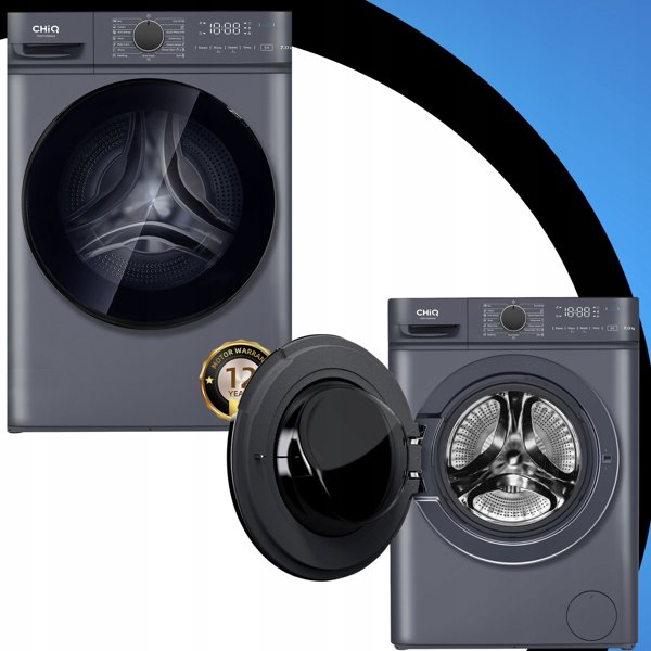 CHiQ Parní pračka 7 kg CHiQ CW07123863AX Steam Space Pro + 12 let záruka na motor