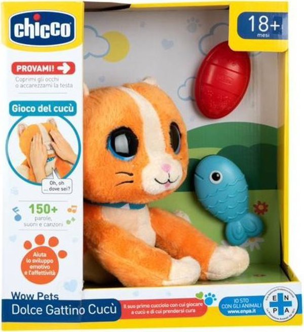 Διαδραστικό λούτρινο γατάκι a kuku Chicco Chicco 41784