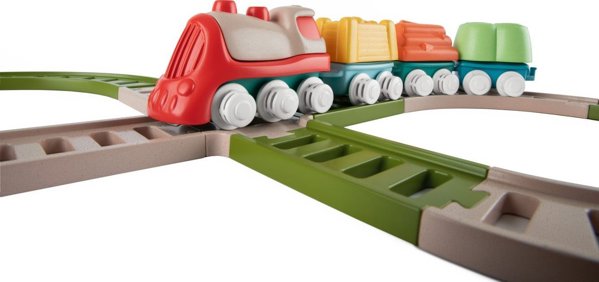 Chicco Χαρούμενο Τρένο Eco, Εκπαιδευτικό Παιχνίδι Δραστηριοτήτων για Παιδιά από 18 Μηνών