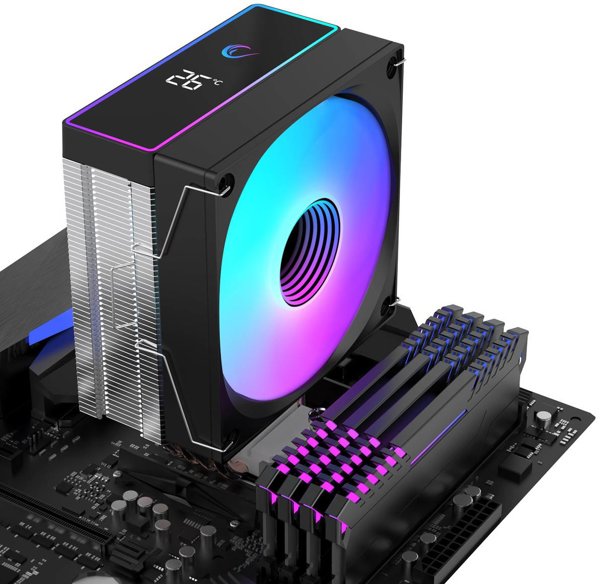 Ψύξη CPU Rampage Octagon B70, Αερόψυκτρα Επεξεργαστή, Μαύρο