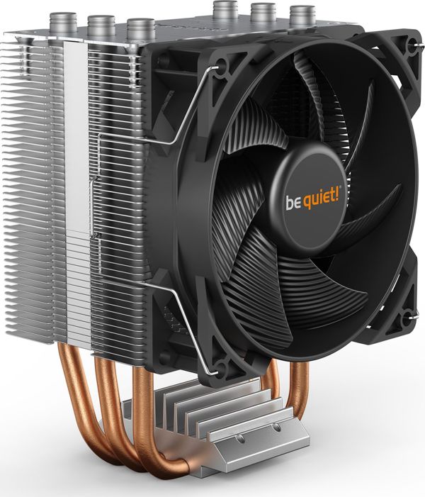 Be Quiet! Pure Rock Slim 2 (BK030) Ψύκτρα Επεξεργαστή CPU για Υπολογιστές, Συμπαγής Σχεδιασμός, Αθόρυβη Λειτουργία