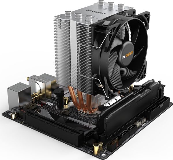 Be Quiet! Pure Rock Slim 2 (BK030) Ψύκτρα Επεξεργαστή CPU για Υπολογιστές, Συμπαγής Σχεδιασμός, Αθόρυβη Λειτουργία