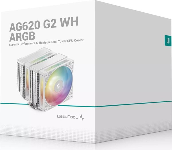 Deepcool AG620 G2 WH ARGB Αερόψυξη Επεξεργαστή CPU 12cm Λευκή