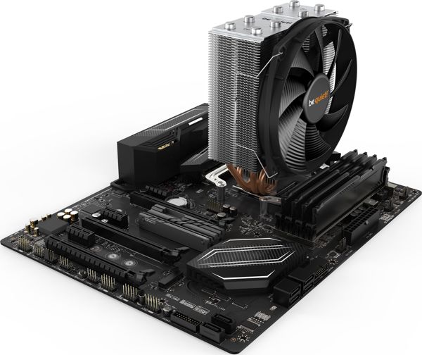 Ψύκτρα CPU be quiet! Shadow Rock Slim 2, 160W TDP, Αερόψυξη Επεξεργαστή, Αλουμίνιο, Μαύρο/Ασημί