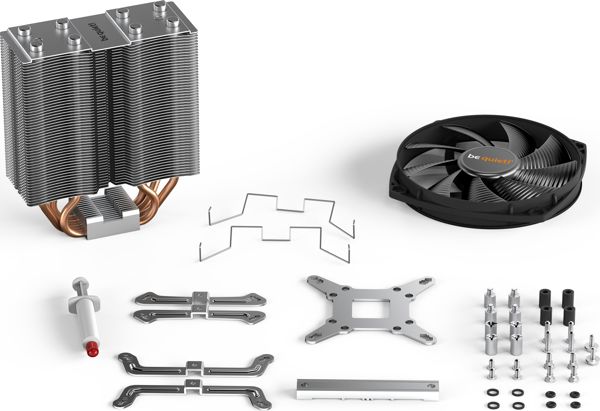 Ψύκτρα CPU be quiet! Shadow Rock Slim 2, 160W TDP, Αερόψυξη Επεξεργαστή, Αλουμίνιο, Μαύρο/Ασημί