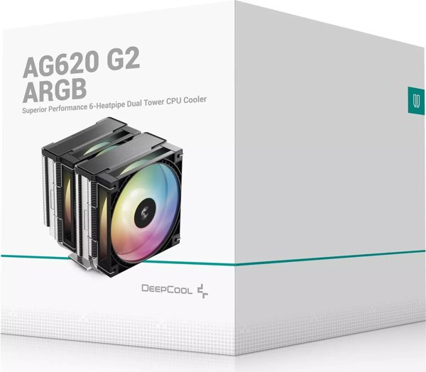 Deepcool AG620 G2 ARGB Ψύκτρα CPU Αέρος, 12cm Ανεμιστήρες, Μαύρο
