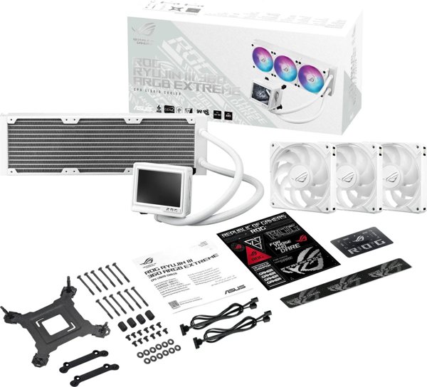 Asus ROG Ryujin III 360 ARGB Υδρόψυξη Επεξεργαστή, Extreme White, 360mm