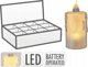 Christmas Gifts Διακοσμητικό Κερί LED 3,5x8cm με Μπαταρίες - Λευκό