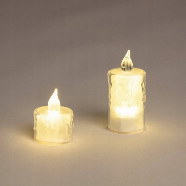 Christmas Gifts Διακοσμητικό Κερί LED 3,5x8cm με Μπαταρίες - Λευκό