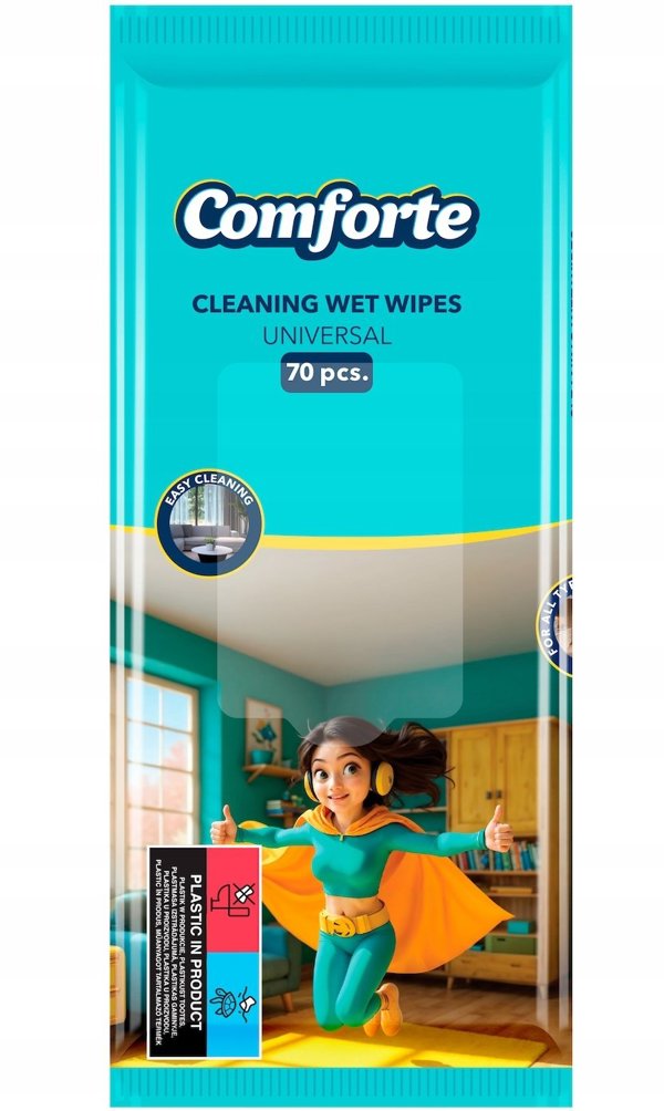 Υγρά μαντηλάκια COMFORTE, 70 τεμάχια