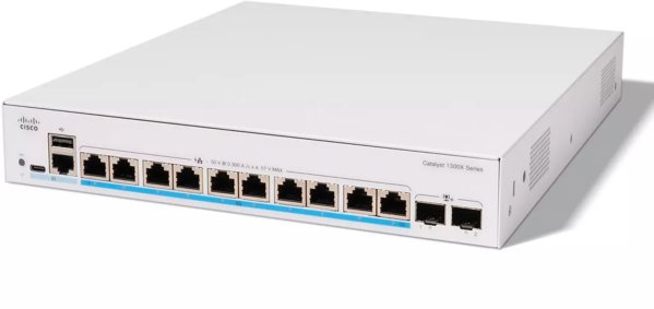 Cisco Catalyst 1300X-10NU-2X - Switch - L3 - managed - 2 x 10 Gigabit SFP28 + 10 x 1/2.5/5GBase-T (PoE++) - an Rack montierbar - PoE++ (385 W)