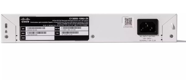 Cisco Catalyst 1300X-10NU-2X - Switch - L3 - managed - 2 x 10 Gigabit SFP28 + 10 x 1/2.5/5GBase-T (PoE++) - an Rack montierbar - PoE++ (385 W)